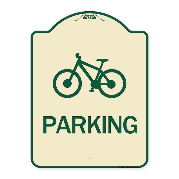 Signmission D4-3 Bicycle Parking Bicycle Parking Heavy-Gauge Aluminum Sign, 24" x 18", TG-1824-24199 A-DES-TG-1824-24199 - main